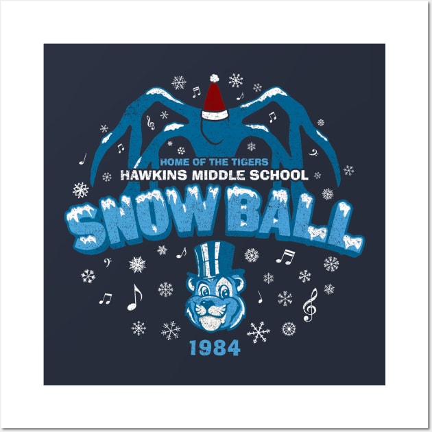 Hawkins '84 Snow Ball (worn) Wall Art by huckblade